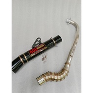 Kou mahachai Pipe 51mm canister conical open specs exhaust Pipe for Wave 125 Xrm 110/125 Wave 100/11