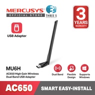 Mercusys MU6H AC650 High Gain Wireless Dual Band USB Adapter