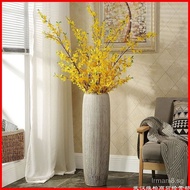 European-Style Simple Living Room Ceramic Floor Large Vase Home Soft Decoration Ceramic Vase Flower Large Decoration