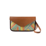 Woven Liham Tikog Grass and Leather Envelope Sleeve - Layunin