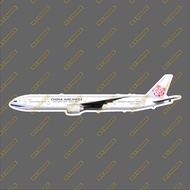 China Airlines Standard Coating B777 Realistic Civil Aircraft 3M Sticker Waterproof Size 165MM