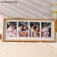 {BUDDI} 8x20 Wood Picture Frame - 8x20 Photo Frame With Mat Display 4Pcs 4x6 Photos, 4x6 Picture Fra