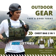 Running Vest Bag Gear Tactical Army Tas Olahraga Hijau Polos