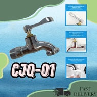 CJQ High Quality SUS304 Stainless Cold Tap Wall Faucet Washing Machine Faucet Stainless Heavy Duty