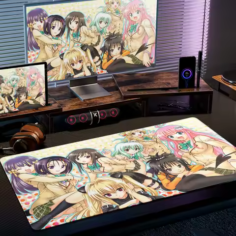 Rubber Mouse Pads To Love-Ru HD Printing Keyboard Accessories Desk Mats Kawai Girls Non-Slip Desk Ru