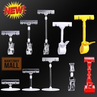 🇲🇾 Price Tag Holder Clip Clamp Pop Card Base Stand Advertising Display Product Label Rack Supermarke