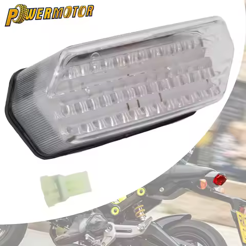 Motorcycle LED Brake Tail Light Assembly 12V Turn Signal Stop Indicator Lamp Accessories For Honda M