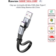 Cáp sạc và truyền dữ liệu tốc độ cao Baseus Nimble USB Type C (23cm hỗ trợ Quick charge 3.0)