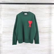 Ami Paris 2022Ami de Coeur愛心刺繡 針織圓領毛衣