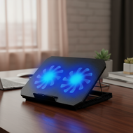 FIREWOLF S69 Laptop Cooler with Two Fans, 14-17 Inch Notebook Stand  FIREWOLF S69 Penyejuk Laptop de
