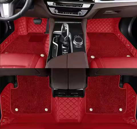 Car floor Mats Fit BMW 5 Series F90 G30 F10 F18 E60 F07 G31 F11 E61 Double-Layer Waterproof Luxury C