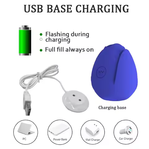 For Rose Vibrator USB Charging Cable Base Design Replacement Charging Cord Magnetic Connection Fast 