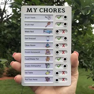 [Dhin] Memo Plastic Board RV Checklist My Chores Reusable Elder Care Reminder Tool COD