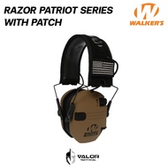 Walker - Razor Patriot Series Electronic Muffs + Patch หูฟังแบบครอบหู ติดแพทช์ได้ Headphones หูฟังตั