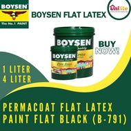 BOYSEN PERMACOAT FLAT LATEX PAINT (FLAT BLACK)