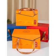 mooncake box doorgift klasik Hadiah Festival Pertengahan Musim Luruh, kotak hadiah ketam berbulu den