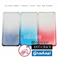 rainbow Anticrack Case Gradasi Oppo A37 Neo 9 Softcase Ultrathin Silikon Case Oppo A37 Slim Gradient