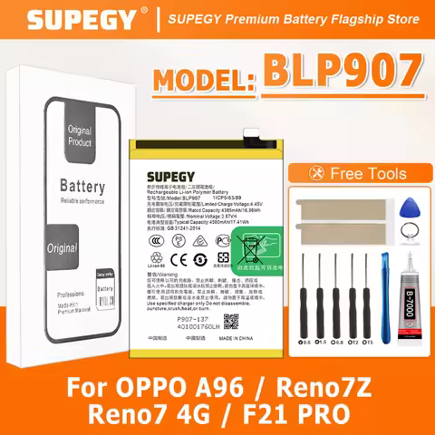 BLP907 907 Battery For OPPO A96 / Reno7Z / Reno7 4G / F21 PRO Repair Part Capacity Phone Batteries B