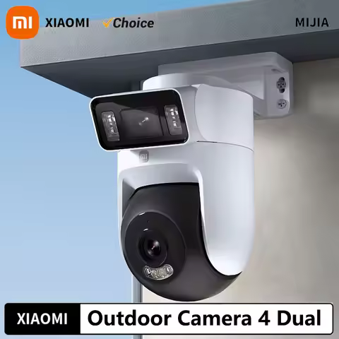 New Xiaomi Outdoor Camera 4 Dual Lens 5MP 3K HD Dual View Monitoring Panoramic Closeup Tracking IP66