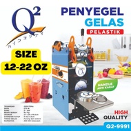 Cup Sealer Q2 9991 Manual for Plastic Cups Size 12-22 Oz Easy to Use