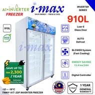 Imax Inverter 2 Door Display Freezer 910L l Showcase Freezer Frozen