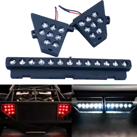 LED Simulation Front Headlight Rear Taillight for 1/5 RC Losi 5IVE-T 2.0 Short Course Truck Car