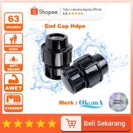 [Okuma] End Cap 2" Dop hdpe compression 63mm | HDPE Pipe Cap 63mm 1-1/ 2 inch compression HDPE