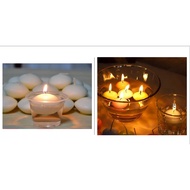 10pcs 4hrs Unscented Floating Candles For Wedding Party Event New Year Christmas Decoration Home Tea