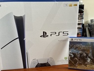 全新 ！新版Sony PlayStation 5 (PS5) 1TB 遊戲主機 光碟版（附monster hunter