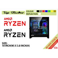 AMD RYZEN STICKER VINYL GAMING CPU LAPTOP DESKTOP COVER STICKER DECAL