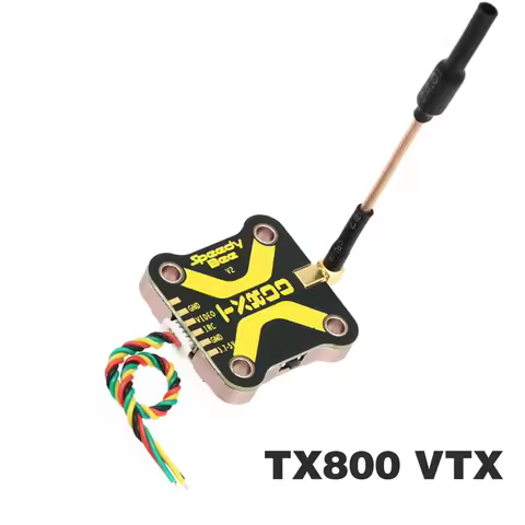 SpeedyBee TX800 VTX 5.8G 48CH PitMode 25mW/200mW/400mW/800mW Output Long Range Transmitter Tramp Sup