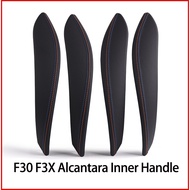 F30 F31 Alcantara or Leather Car Door Handle Inside Pull Trim Cover For BMW 3 4 Series M3 M4 F30 F31
