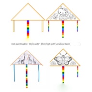 new teaching kite diy kite children blank kite graffiti painting painting kite hand painted kitewyd2