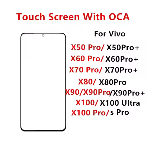 Touch Screen For Vivo X100 Ultra X90 X80 X50 X60 X70 Pro Plus Front Panel LCD Display Outer Glass Re