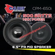 Caliber 6.5" High Power Car Pa Mid Universal Car Speaker CPM-650i (1Set/2Pcs)