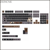 Zein 136PCS Keycaps Cherry Height 85% PBT Dye Sub Halloween for Mechanical Keyboard