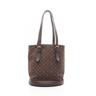 [二手]LOUIS VUITTONBucket PM 托特包，Monogram Mini Lin，Ebene，M95226，帆布皮革，女式，二手 A