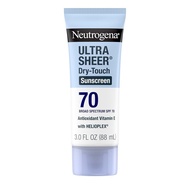 Neutrogena UltraSheer Dry Feel SPF70 Sunscreen, Radiospectrum Sunscreen, Waterproof for 80 Minutes, 