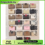 C0082 6390 C3454 C3375 C3452 C3453 3773 C4899 Medium Corner Zip Wallet Leather Women Fold Over Short