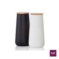 AdHoc Scape Pepper and Salt Mill Set Ø5.8xH12.3cm, Black and White