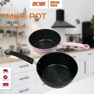 BOBI Panci Mie Rebus Teflon Anti Lengket MIlk Pot 18 Cm