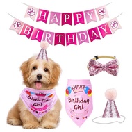 Cross-Border Dog birthday Pull Flag Pet Party birthday Decoration happy birthday Paper Dog Paw Banne