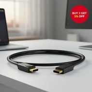 1.8M DisplayPort Cable for 4K TV, PC, Laptop, Monitor, High Definition Video, and Sound  1.8M Kabel 
