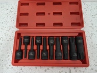 NASHI ชุดบล็อกเดือยโผล่ 4 หุน หัวท็อก TORX 10 ตัว/ชุด NS-001T ส่งเร็ว จากกทม