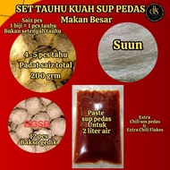 New Set tauhu bakso gedik set makan besar | bakso pedas homemade | official BGSB | Halal |frozen foo