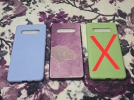 全新 三星 Samsung S10+ Samsung S10 plus 手機殼 手機套 保護套 保護殼 Protective case 牛油果綠 / 霧藍 / 復古紫銀杏葉 Brand New Sam