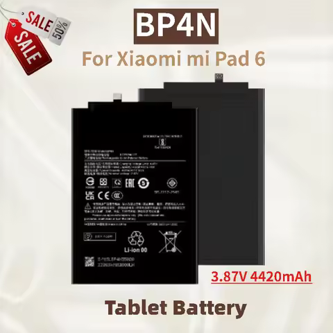 High Quality BP4N Tablet Battery 3.87V 4420mAh For Xiaomi mi Pad 6 Brand-New Replacement Battery