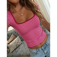 7 DAYS| Basic horizontal striped t-shirt