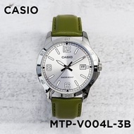 深水埗 有門市全新正貨 1年保養 CASIO 錶 卡西歐 手錶 男裝/女裝/卡西欧 送贈品靚錶布 MTP-V004L-3B MTPV004L-3B MTP-V004L-3 MTPV004L-3 皮帶手錶/皮帶錶/真皮帶手錶/皮帶錶