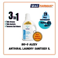 [ READY STOCK ] BIO-D ALEEV ANTIVIRAL LAUNDRY SANITISER 1L DETERGENT ANTIVIRUS 99.99% MEMBUNUH BAKTE